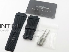 BR 03-92 Diver RG Black Dial on Rubber Strap MIYOTA 9015 (Free Rubber Strap)