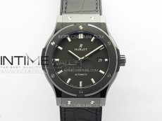 Classic Fusion 42mm Real Black Ceramic GSF 1:1 Best Edition Black Dial on Black Gummy Strap SW300