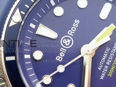 BR 03-92 Diver SS OXF 1:1 Best Edition Blue Dial on Rubber Strap MIYOTA 9015 (Free Leather)