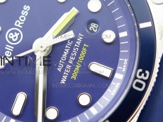BR 03-92 Diver SS OXF 1:1 Best Edition Blue Dial on Rubber Strap MIYOTA 9015 (Free Leather)