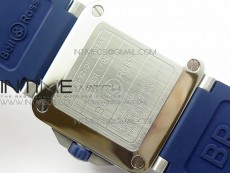BR 03-92 Diver SS OXF 1:1 Best Edition Blue Dial on Rubber Strap MIYOTA 9015 (Free Leather)