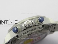 Seamaster 300M Chrono SS OMF 1:1 Best Edition Blue Dial on SS Bracelet A9900