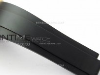 Yacht-Master 126655 3EF 1:1 Best Edition 3D Black Ceramic Bezel on Black Rubber Strap VR3235
