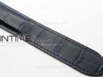 Ballon Bleu 42mm SS K3F 1:1 Best Edition Blue Texture Dial on Blue Leather Strap A2824