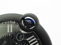 Ballon Bleu 42mm DLC K3F 1:1 Best Edition Black Texture Dial on Black Leather Strap A2824