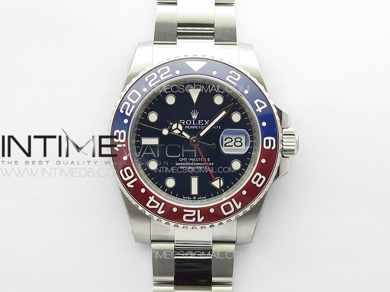GMT-Master II 126719 BLRO Red/Blue Ceramic 904L Steel APSF 1:1 Best Edition Blue Dial VR3186 CHS