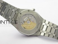 Royal Oak 41mm 15400 SS APSF 1:1 Best Edition Silver Textured Dial on SS Bracelet A3120 Super Clone