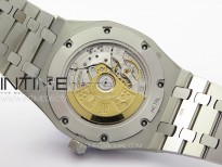 Royal Oak 41mm 15400 SS APSF 1:1 Best Edition Silver Textured Dial on SS Bracelet A3120 Super Clone