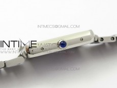 Tank Solo Ladies 25mm SS K11F 1:1 Best Edition White Dial on SS Bracelet Ronda Quartz