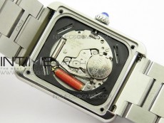 Tank Solo Ladies 25mm SS K11F 1:1 Best Edition White Dial on SS Bracelet Ronda Quartz
