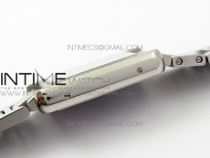 Tank Solo Ladies 25mm SS Diamond Bezel K11F 1:1 Best Edition White Dial on SS Bracelet Ronda Quartz