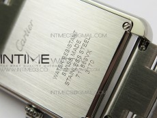 Tank Solo Ladies 25mm SS Diamond Bezel K11F 1:1 Best Edition White Dial on SS Bracelet Ronda Quartz