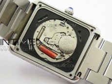 Tank Solo Ladies 28mm SS K11F 1:1 Best Edition White Dial on SS Bracelet Ronda Quartz