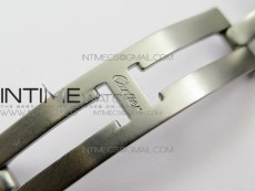 Tank Solo Ladies 28mm SS Diamond Bezel K11F 1:1 Best Edition White Dial on SS Bracelet Ronda Quartz