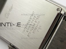 Tank Solo Ladies 28mm SS Diamond Bezel K11F 1:1 Best Edition White Dial on SS Bracelet Ronda Quartz