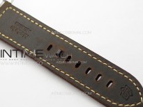 PAM911 T Noob 1:1 Best Edition on Brown Leather Strap A6497 with Y-Incabloc V12