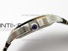 Santos de Cartier Large 2018 KOR 1:1 Best Edition YG Bezel White Dial on Brown Leather Strap MIYOTA 9015