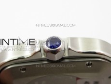 Santos de Cartier Large 2018 KOR 1:1 Best Edition YG Bezel White Dial on Brown Leather Strap MIYOTA 9015