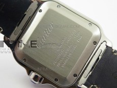 Santos de Cartier Large 2018 KOR 1:1 Best Edition YG Bezel White Dial on Brown Leather Strap MIYOTA 9015