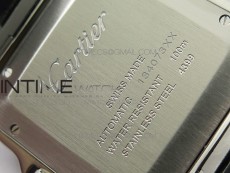 Santos de Cartier Large 2018 KOR 1:1 Best Edition YG Bezel White Dial on Brown Leather Strap MIYOTA 9015