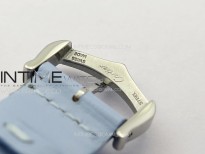 Tank Louis Ladies 25mm SS 8848F 1:1 Best Edition White Dial on Blue Leather Strap Ronda Quartz