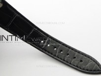 Lady Royal Oak 33mm 67620ST SS APSF 1:1 Best Edition Black Textured Dial on Black Leather Strap RONDA Quartz