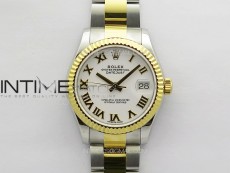DateJust 31mm 178271 SS/YG APSF Best Edition White Dial Roman Markers on Oyster Bracelet A2824
