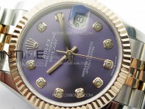 DateJust 31mm 178271 SS/RG APSF Best Edition Blue Dial Crystal Markers on Jubilee Bracelet A2824