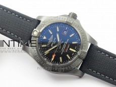 AVENGER BLACKBIRD V17311 Ti DLC 1:1 Best Edition Black Dial on Nylon Strap A2824