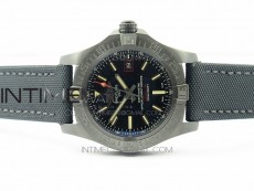 AVENGER BLACKBIRD V17311 Ti DLC 1:1 Best Edition Black Dial on Nylon Strap A2824
