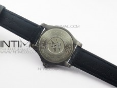 AVENGER BLACKBIRD V17311 Ti DLC 1:1 Best Edition Black Dial on Nylon Strap A2824