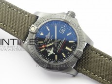 AVENGER V17310 Ti DLC 1:1 Best Edition Black Dial Pathfinders First In on Nylon Strap A2824