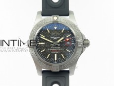 AVENGER BLACKBIRD V17311 Ti DLC 1:1 Best Edition Black CF Dial on Nylon Strap A2824