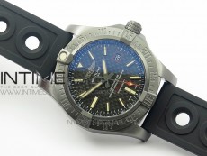 AVENGER BLACKBIRD V17311 Ti DLC 1:1 Best Edition Black CF Dial on Nylon Strap A2824