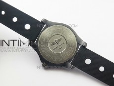 AVENGER BLACKBIRD V17311 Ti DLC 1:1 Best Edition Black CF Dial on Nylon Strap A2824
