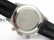 Daytona 116519LN APSF Black Dial Crystal Markers On Rubber Strap Slim A7750 (same thickness as gen)