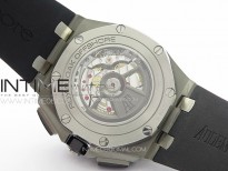 Royal Oak Offshore 44mm SS APSF 1:1 Best Edition White Dial on Black Rubber Strap A3126