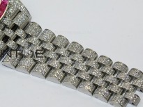 DateJust 41 126300 Full Paved Diamonds Rainbow 904 GSF Best Edition Diamonds Dial Arabic Markers on Jubilee Bracelet VR3235