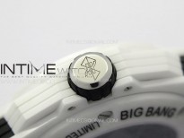 Big Bang Sang Bleu II White Ceramic ZF Best Edition on White Rubber Strap A1240