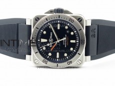 BR 03-92 Diver SS/SS Bezel Black Dial on Rubber Strap MIYOTA 9015 (Free Leather strap)