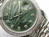 DateJust 36 SS 126233 Diamonds Bezel JDF 1:1 Best Edition New Green Dial on Jubilee SS Bracelet