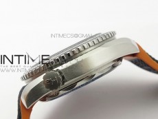 Planet Ocean 43.5mm SS VSF 1:1 Best Edition Black/Orange Bezel Black Dial on Black Nylon Strap A8900 Super Clone