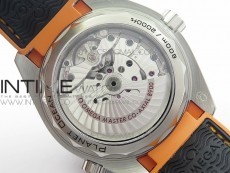 Planet Ocean 43.5mm SS VSF 1:1 Best Edition Black/Orange Bezel Black Dial on Black Nylon Strap A8900 Super Clone