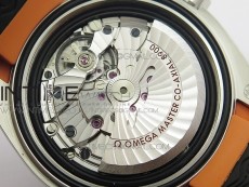 Planet Ocean 43.5mm SS VSF 1:1 Best Edition Black/Orange Bezel Black Dial on Black Nylon Strap A8900 Super Clone