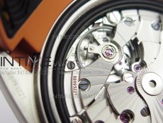 Planet Ocean 43.5mm SS VSF 1:1 Best Edition Black/Orange Bezel Black Dial on Black Nylon Strap A8900 Super Clone