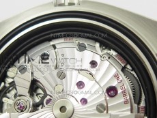 Planet Ocean 43.5mm SS VSF 1:1 Best Edition Black/Orange Bezel Black Dial on Black Nylon Strap A8900 Super Clone