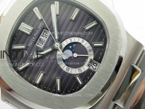Nautilus 5726 Full Function SS PPF 1:1 Best Edition Gray Dial on SS Bracelet PPF324