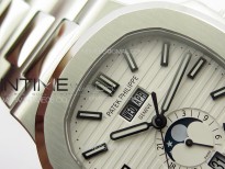 Nautilus 5726 Full Function SS PPF 1:1 Best Edition White Dial on SS Bracelet PPF324