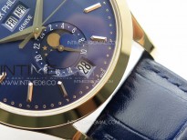 Annual Calendar Moonphase 5396 RG PPF 1:1 Best Edition Blue Dial on Black Leather Strap PPF324