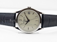 Calatrava 5296G SS ZF 1:1 Best Edition Ivory Dial On Black Leather Strap 324CS (Free box)